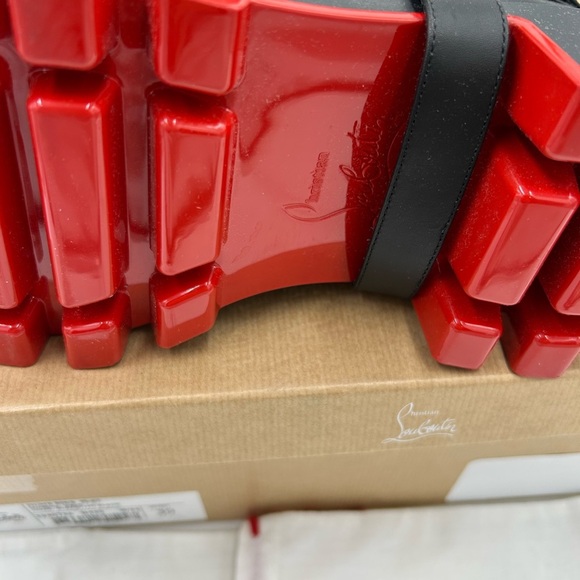 Christian Louboutin women's Dune bike spike Moto boots size 39 made in Italy - Picture 12 of 13